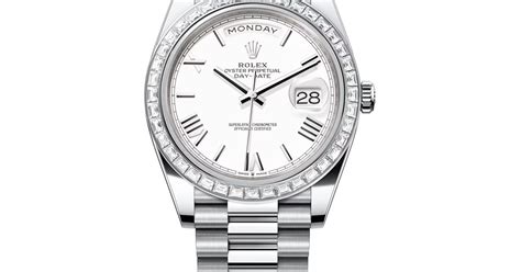 rolex 228396|Rolex day date white dial.